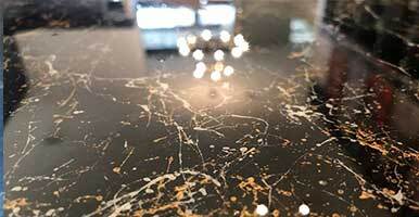 Clean, smooth commercial floor coating